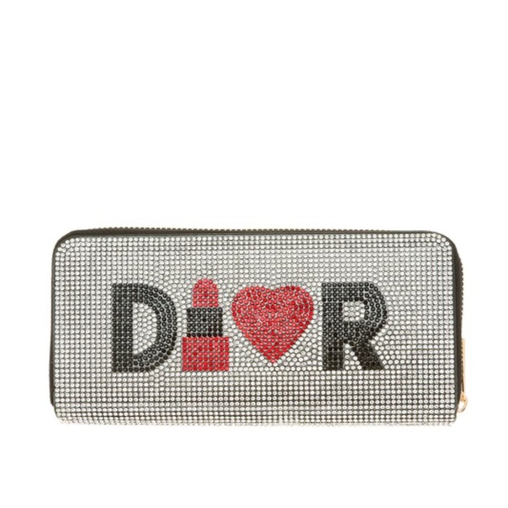 Boutique Luxury Rhinestone Pave Wallet